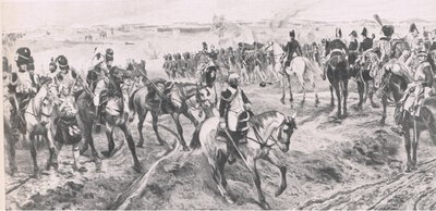 Waterloo 18. juni 1815: Den gamle garde, illustration fra britiske slag på land og hav, 1915 af Richard Caton Woodville junior