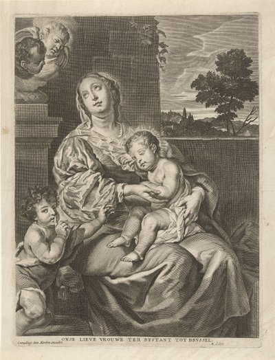 Madonna med Sovende Barn og Johannes Døberen Vor Frue af Bystanten til Brvssel (titel på objekt) af Richard Collin