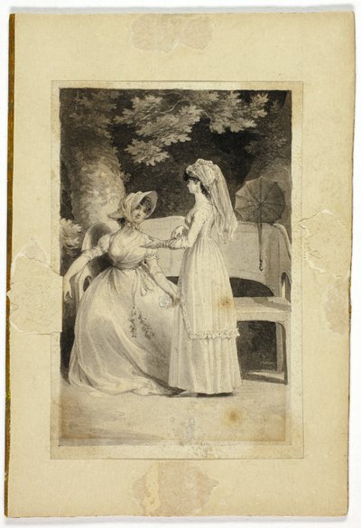 To kvinder i en have af Richard Corbould