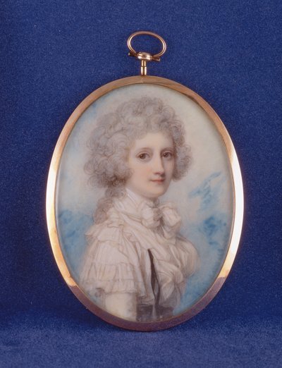 Elizabeth (1750-88) grevinde af Hopetoun, 1789 (wc og gouache på elfenben) af Richard Cosway