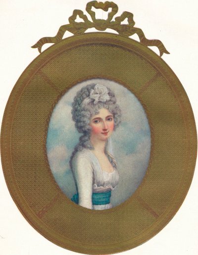 Miniatureportræt af Katherine, Lady Manners, Later Lady Huntingtower, 1787, 1907 af Richard Cosway
