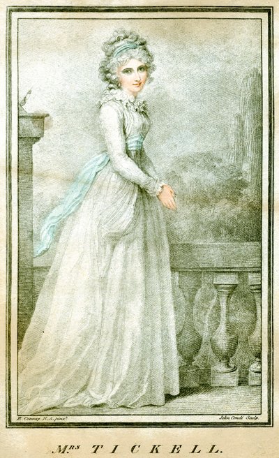 Fru Tickell, c1780-1810 af Richard Cosway