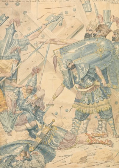 Abimeleks død i Thebez af Richard Dadd