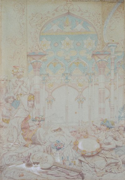 Fantasy of the Egyptian Hareme, 1865 af Richard Dadd