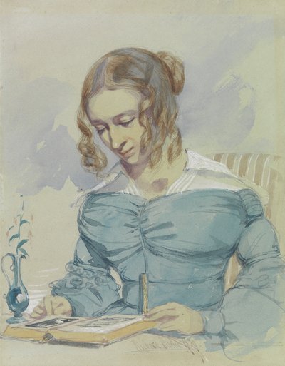 Portræt af Maria Elizabeth Dadd, kunstnerens søster af Richard Dadd
