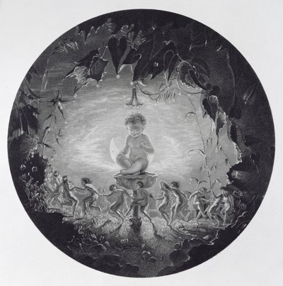 Puck and the Fairies, graveret af William Home Lizars (1788-1859) af Richard Dadd