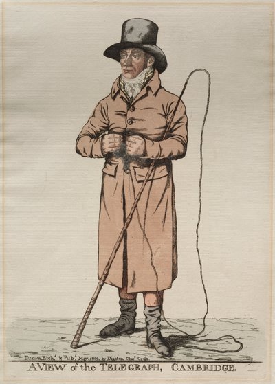 A View of the Telegraph, Cambridge, 1809. af Richard Dighton