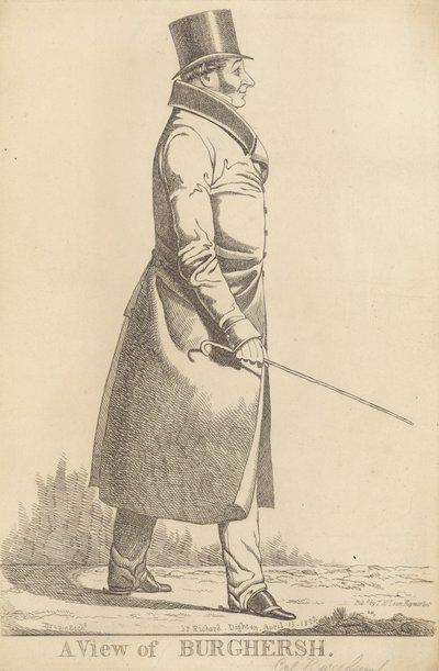 John Fane, 11. jarl af Westmorland; Udsigt over Burghersh af Richard Dighton
