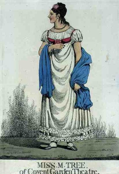 Miss M. Tree of Covent Garden Theatre, pub. af Thomas McLean af Richard Dighton
