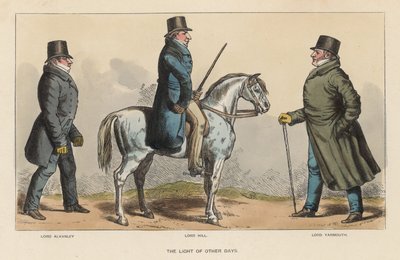 The Light of Other Days, med Lord Alvanley, Lord Hill og Lord Yarmouth af Richard Dighton