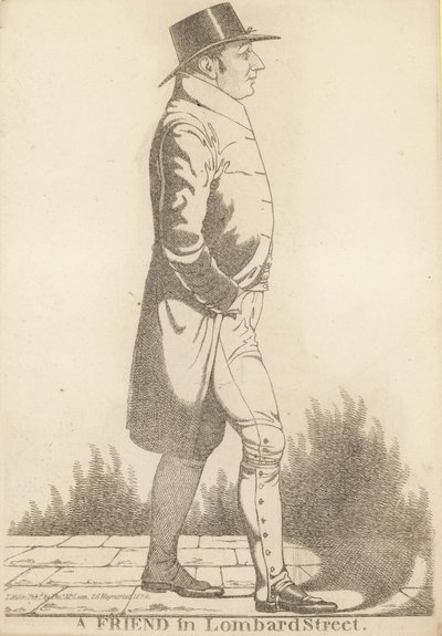 Thomas Richardson; En ven i Lombard Street af Richard Dighton