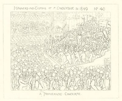 1849, Promenadekoncert af Richard Doyle