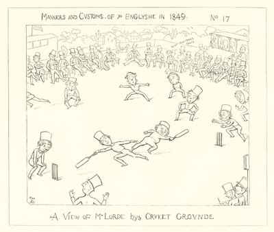 1849, En udsigt over Lords Cricket Ground af Richard Doyle