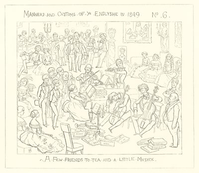1849, Et par venner til te og lidt musik af Richard Doyle