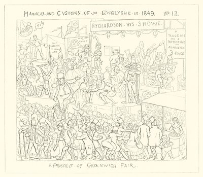 1849, Udsigt til Greenwich Fair af Richard Doyle
