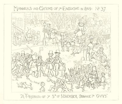 1849, Et prospekt af den 5. november, der viser Guys af Richard Doyle