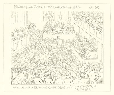 1849, Kriminalretten under en interessant retssag om mord af Richard Doyle