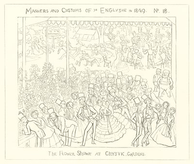 1849, Blomsterudstillingen i Chiswick Gardens af Richard Doyle