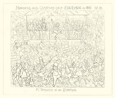 1849, Udsigten til et valg af Richard Doyle