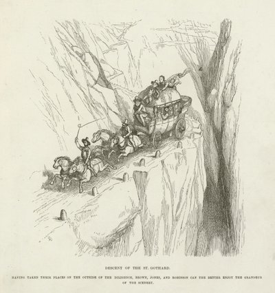 Nedstigning af St Gothard af Richard Doyle