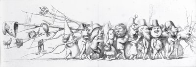 Franske besøgende til den store udstilling, 1851 af Richard Doyle