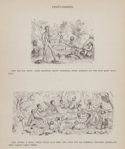 Side fra The American Tour of Mrs Brown, Jones and Robinson (gravering) af Richard Doyle