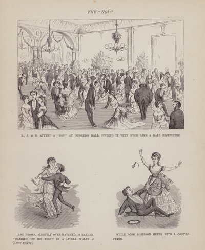 Side fra The American Tour of Mrs Brown, Jones and Robinson (gravering) af Richard Doyle