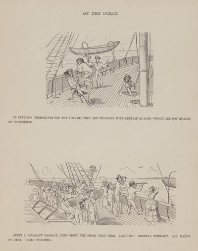 Side fra The American Tour of Mrs Brown, Jones and Robinson (gravering) af Richard Doyle