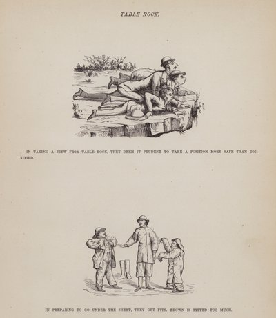 Side fra The American Tour of Mrs Brown, Jones and Robinson (gravering) af Richard Doyle
