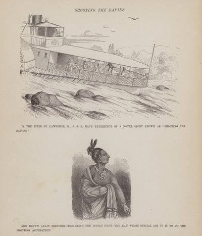 Side fra The American Tour of Mrs Brown, Jones and Robinson (gravering) af Richard Doyle
