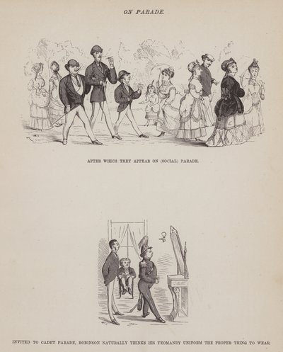 Side fra The American Tour of Mrs Brown, Jones and Robinson (gravering) af Richard Doyle