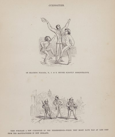 Side fra The American Tour of Mrs Brown, Jones and Robinson (gravering) af Richard Doyle