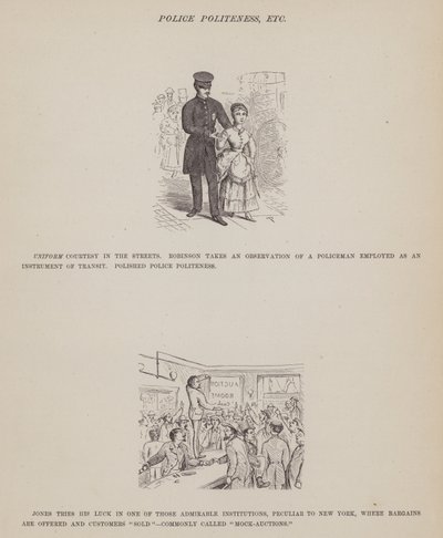 Side fra The American Tour of Mrs Brown, Jones and Robinson (gravering) af Richard Doyle