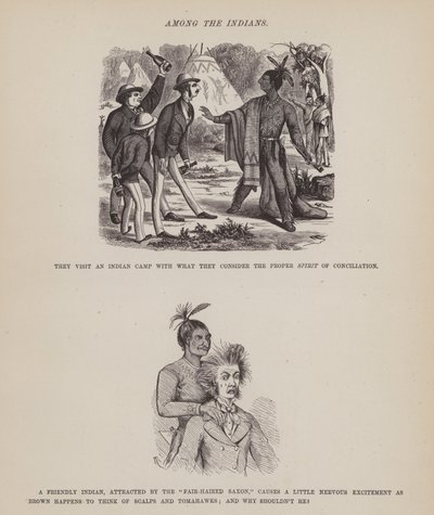 Side fra The American Tour of Mrs Brown, Jones and Robinson (gravering) af Richard Doyle