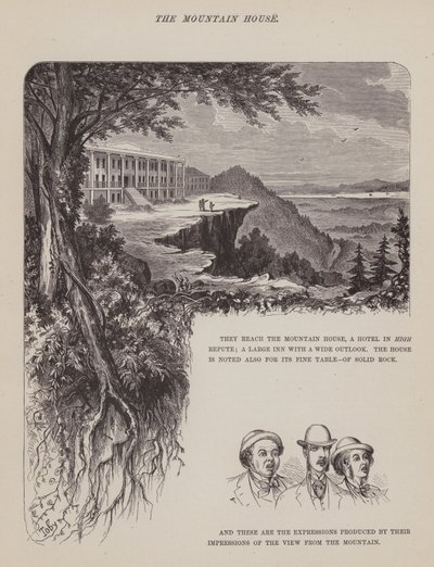 Side fra The American Tour of Mrs Brown, Jones and Robinson (gravering) af Richard Doyle