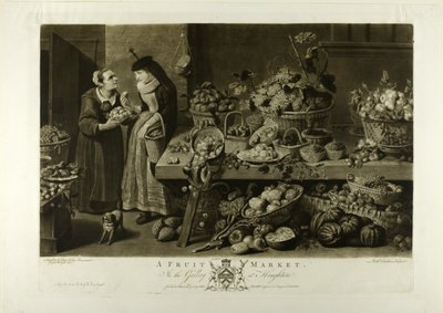 Et frugtmarked, fra The Houghton Gallery af Richard Earlom