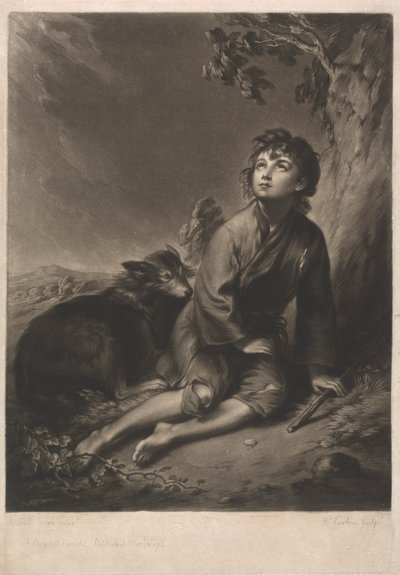 En hyrdedreng af Richard Earlom