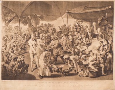 Oberst Mordaunts hanekamp af Richard Earlom