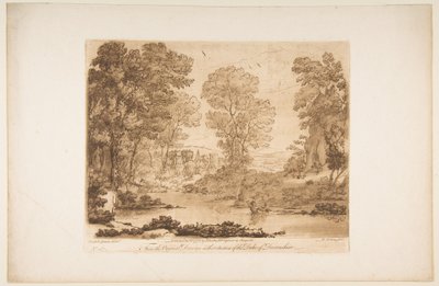 Landskab med Amor og Psyke, 1776. af Richard Earlom