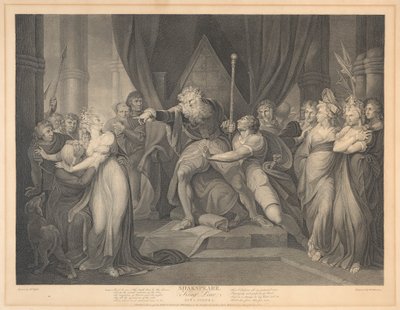 Shakespeare, King Lear, I. Akt, Scene I af Richard Earlom