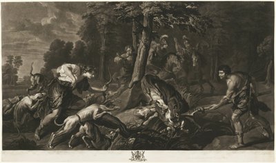The Calydonian Boar Hunt, fra Houghton Gallery af Richard Earlom