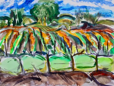 Autumn Vineyards, Napa, 2017 af Richard Fox