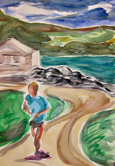 Jogger, Tiburon, 2017 af Richard Fox