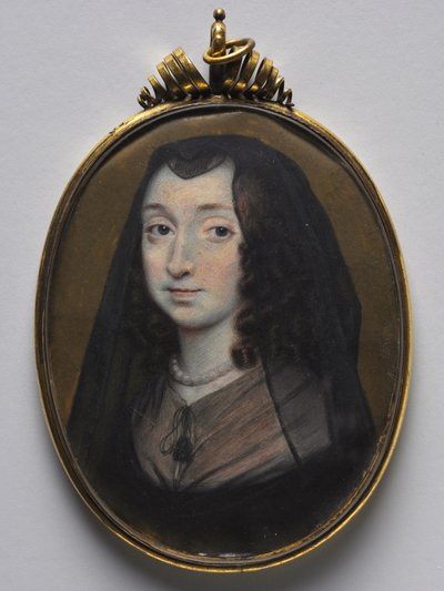 Portræt af Elizabeth Morrison, Lady Capell af Hadham, ca. 1650. af Richard Gibson