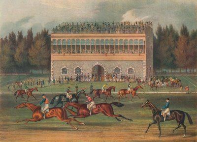 Goodwood Grand Stand. Forberedelse til start, 1836. af Richard Gibson Reeve
