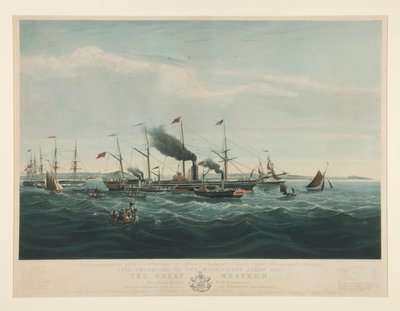 Til minde om etableringen af Steam Navigation mellem Storbritannien og Amerika af Richard Gilson Reeve