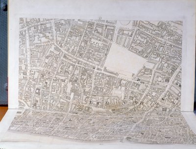 Plan for City of London, offentliggjort 1813 (se 247354-247356) af Richard Horwood