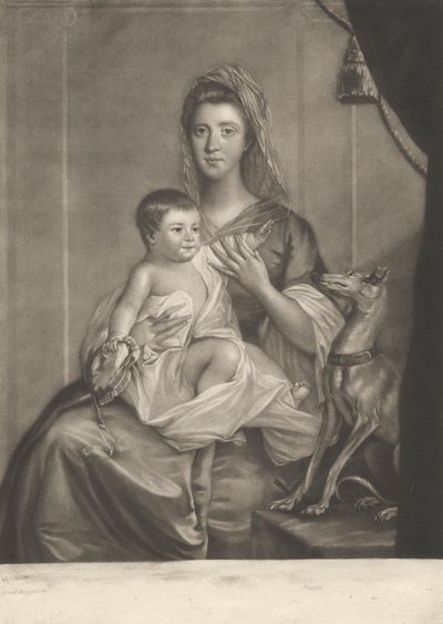 Lady Cathcart og hendes barn af Richard Houston