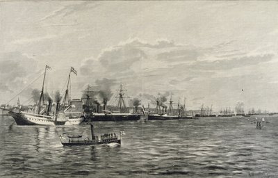 Naval Review i Kiel den 3. september 1890 af Richard Huenten