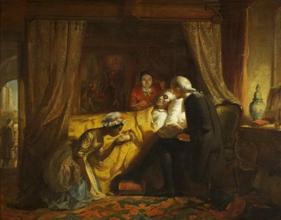 The Death of Edward Colston, ca. 1844 (olie på lærred) af Richard J. Lewis